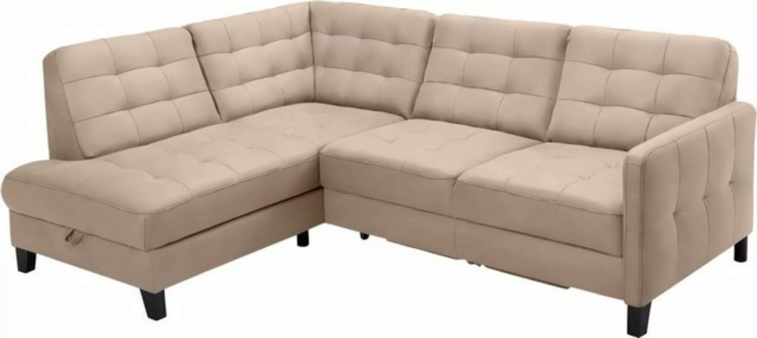 exxpo - sofa fashion Ecksofa "Elio, L-Form", wahlweise mit Bettfunktion und günstig online kaufen