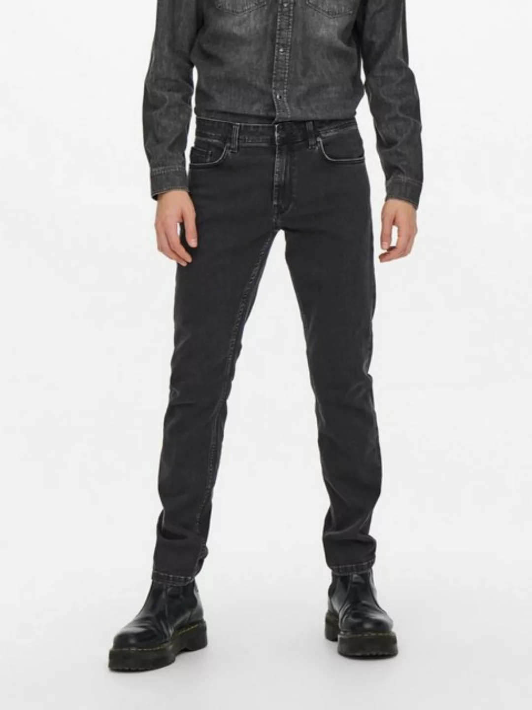 ONLY & SONS Regular-fit-Jeans Regular Fit Jeans Straight Denim Stretch Pant günstig online kaufen