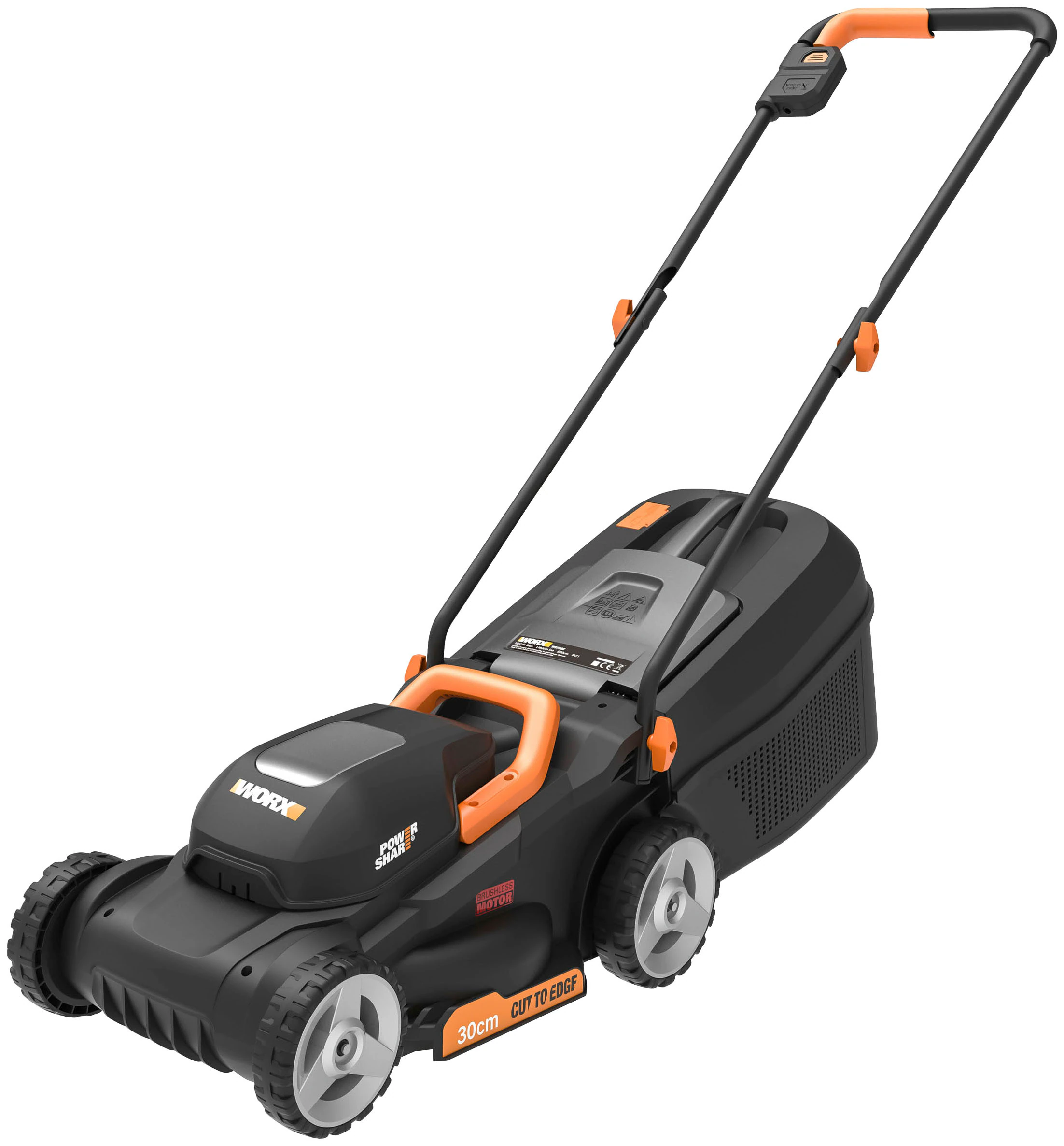 Worx Akkurasenmäher "WG730E", (Set), 20V/4Ah, 200m², 30cm/30-70mm, 30 Liter günstig online kaufen