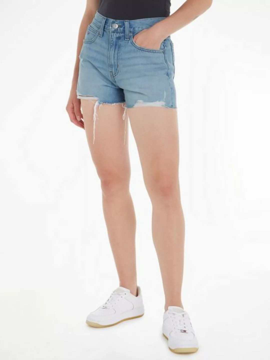 Tommy Jeans Shorts HOT PANT BH0015 mit heavy Destroyed Effekten am Saum günstig online kaufen