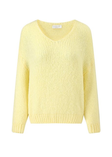 SASSYCLASSY Strickpullover Oversize Pullover Damen mit V-Ausschnitt Elegant günstig online kaufen