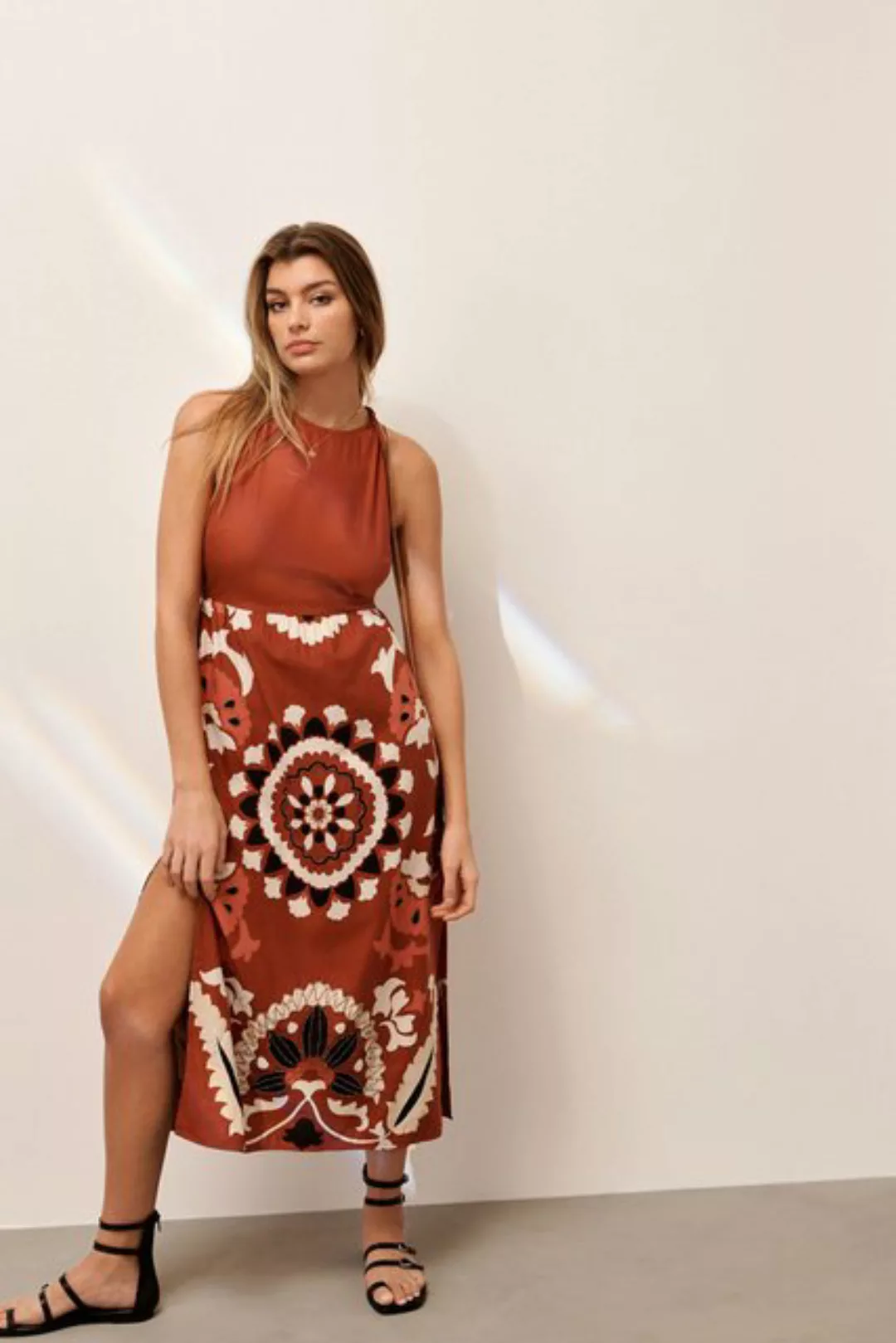 Next Sommerkleid Sommerkleid mit Stehkragen (1-tlg) günstig online kaufen