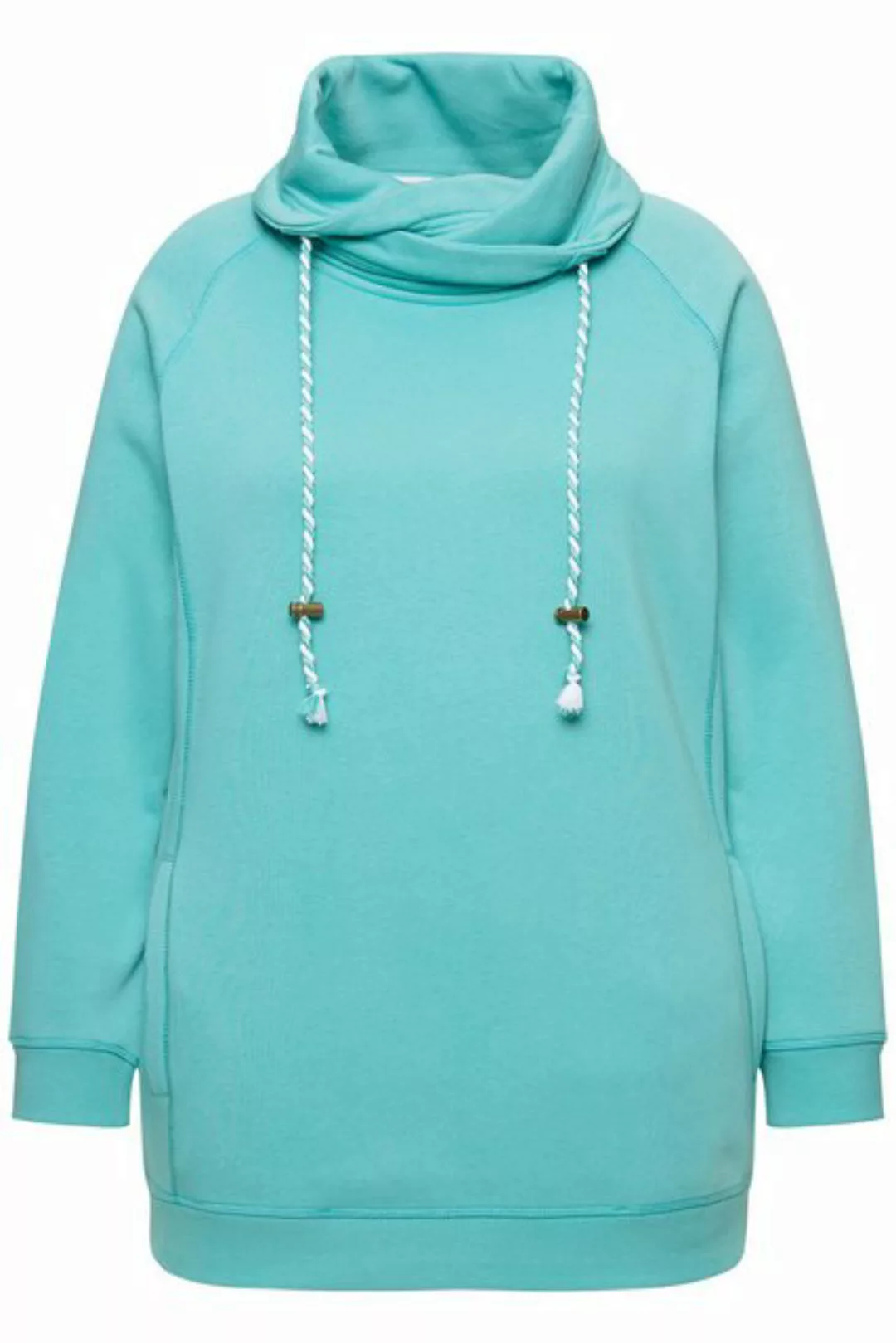 Ulla Popken Sweatshirt Sweatshirt weiter Stehkragen Taschen günstig online kaufen