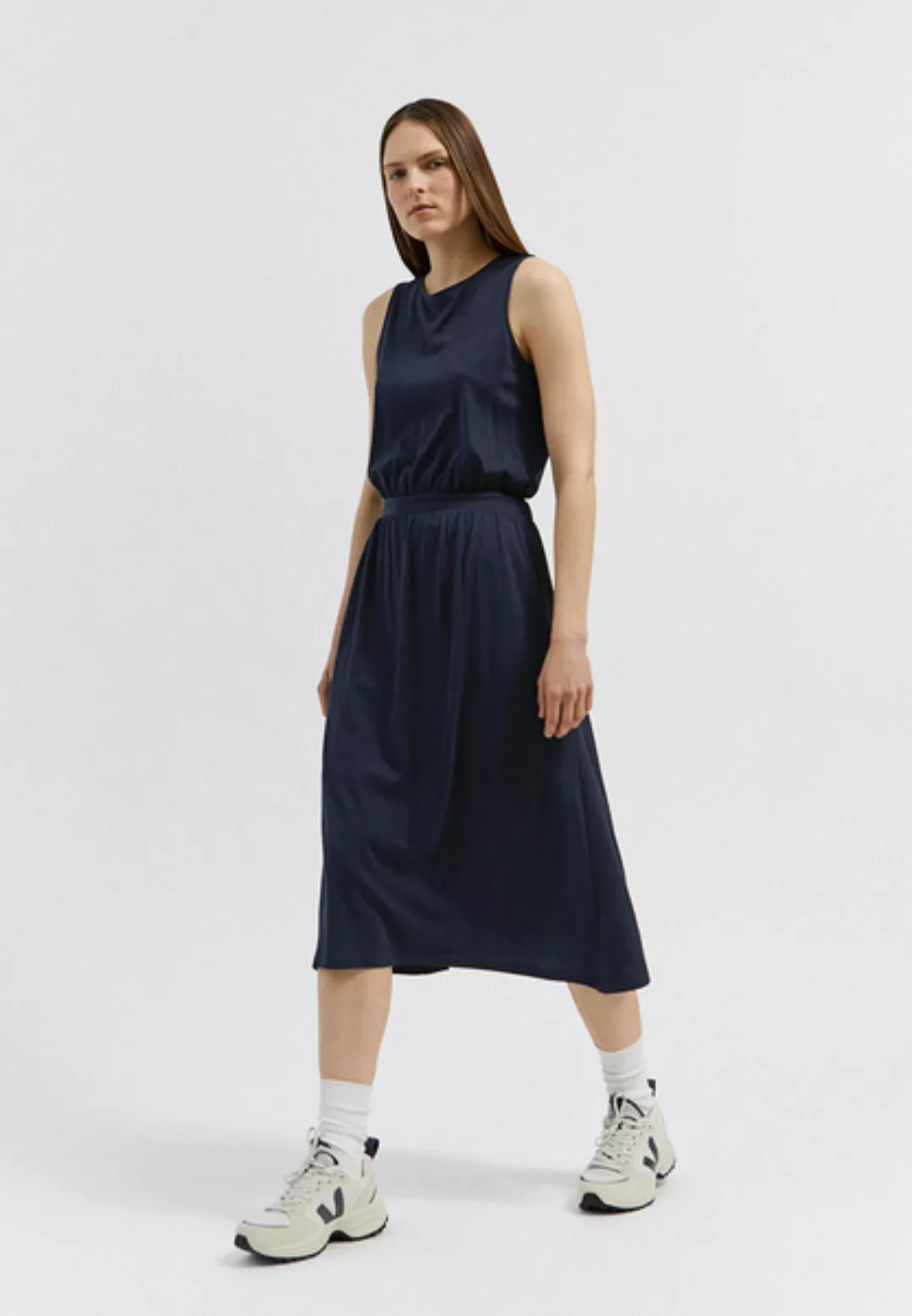 Laminaa - Damen Kleid Aus Tencel Lyocell Mix günstig online kaufen