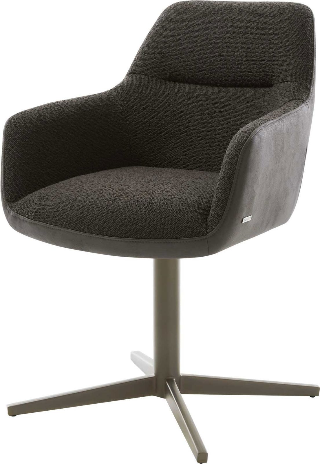 DELIFE Polsterstuhl Pejo-Flex, Fußkreuz Effektfinish Titan günstig online kaufen