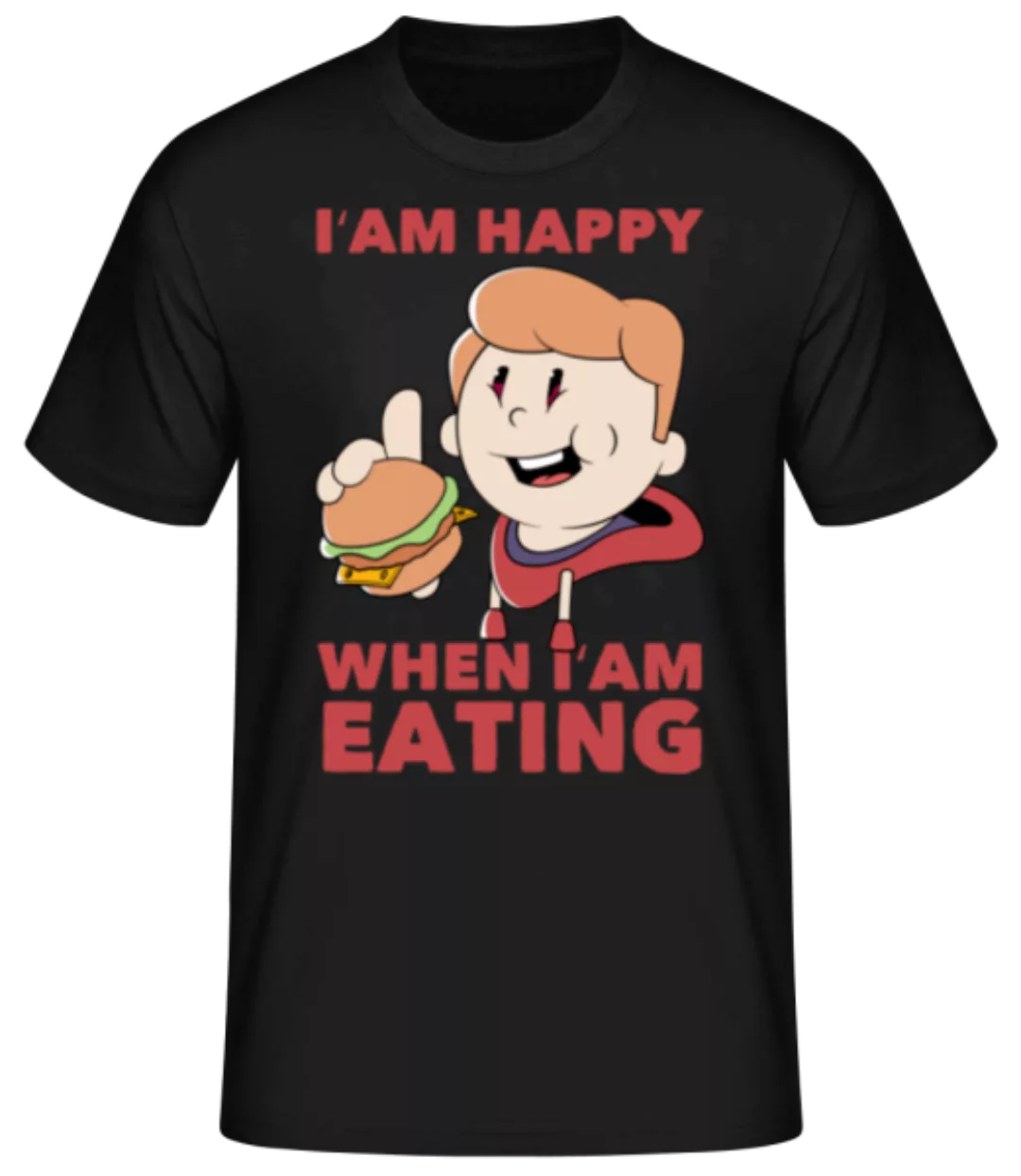 Happy When Eating · Männer Basic T-Shirt günstig online kaufen