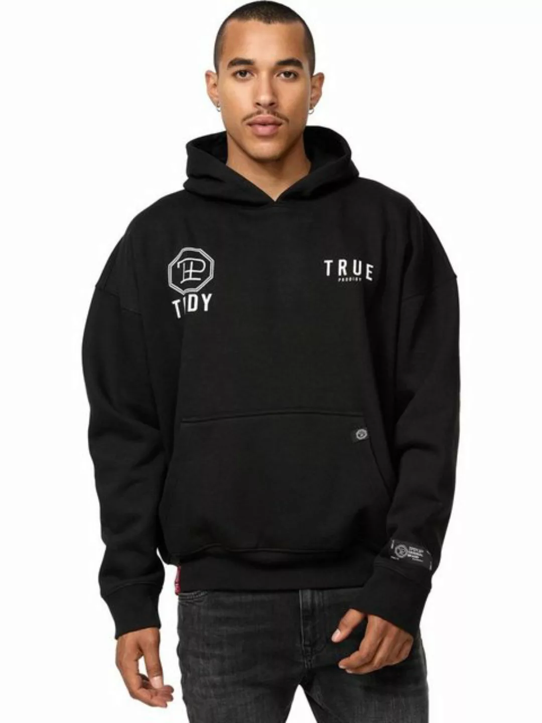 trueprodigy Hoodie Aaren Logoprint Kapuze Kängurutasche günstig online kaufen