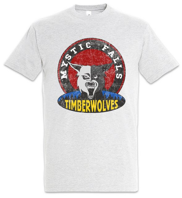 Urban Backwoods Print-Shirt Mystic Falls Timberwolves Herren T-Shirt Vampir günstig online kaufen