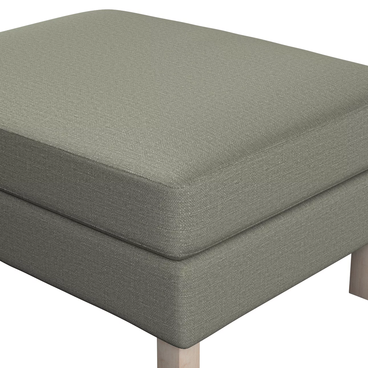 Bezug für Karlstad Hocker, grau-beige, Husse, Karstadt Hocker, Living II (1 günstig online kaufen