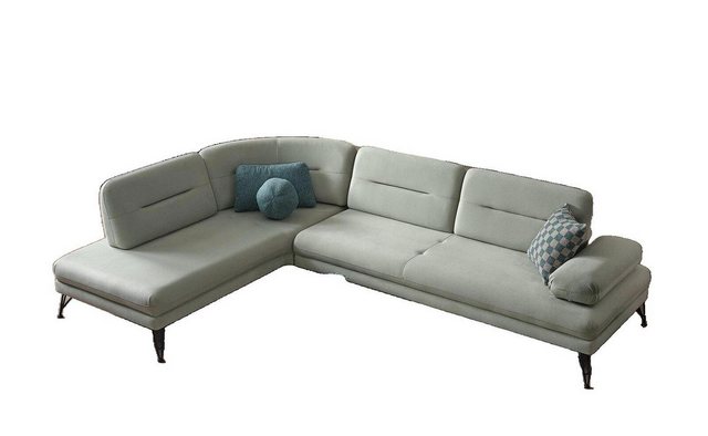 JVmoebel Ecksofa Ecksofa Wohnlandschaft Farbe Grau L-Form Sofa Neu Wohnzimm günstig online kaufen