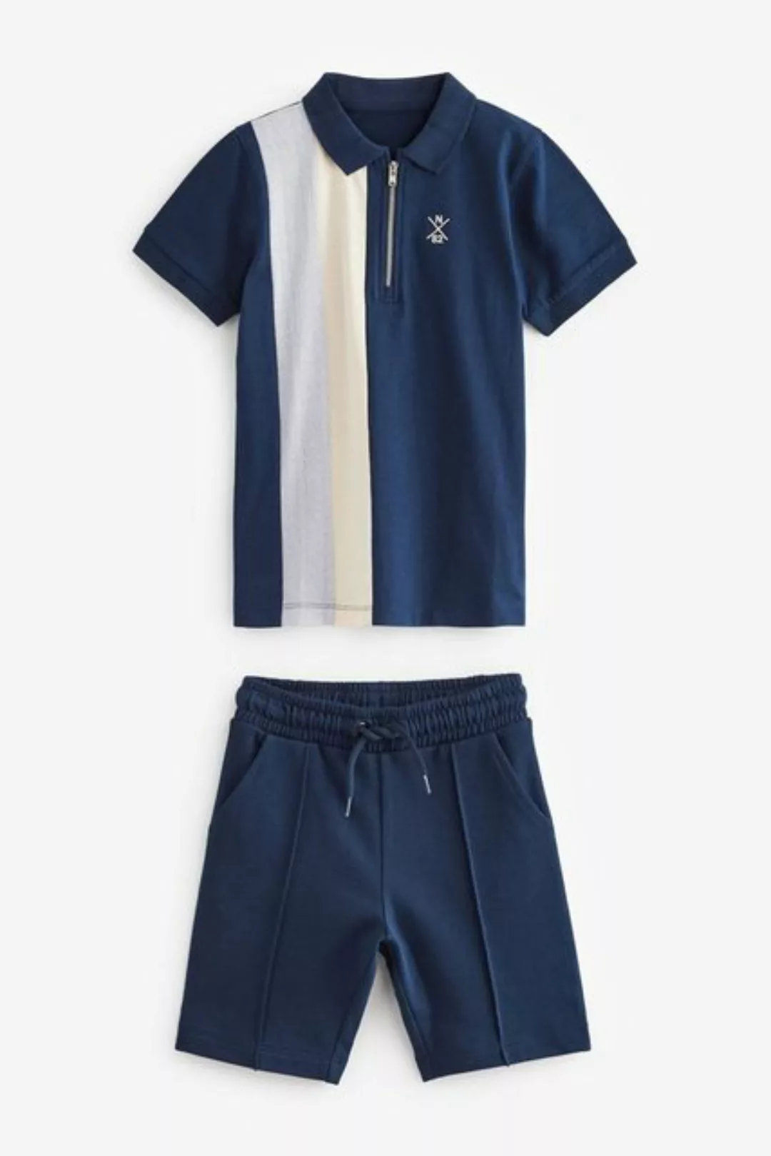 Next Shirt & Shorts Kurzärmeliges Polo-Shirt und Shorts im Set (2-tlg) günstig online kaufen