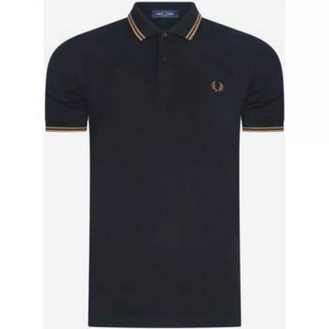 Fred Perry  T-Shirts & Poloshirts Hemd mit Doppelstreifen – schwarz schatti günstig online kaufen