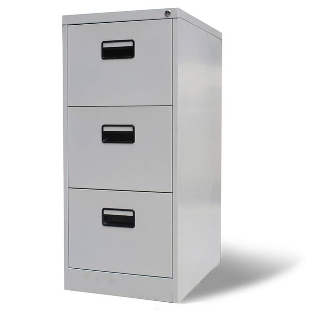 vidaXL Aktenschrank Hellgrau 46x62x102,5 cm Stahl günstig online kaufen