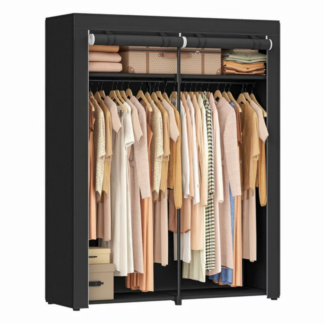 SONGMICS Kleiderschrank mit 2 Kleiderstangen, faltbar, 43 x 140 x 174 cm günstig online kaufen