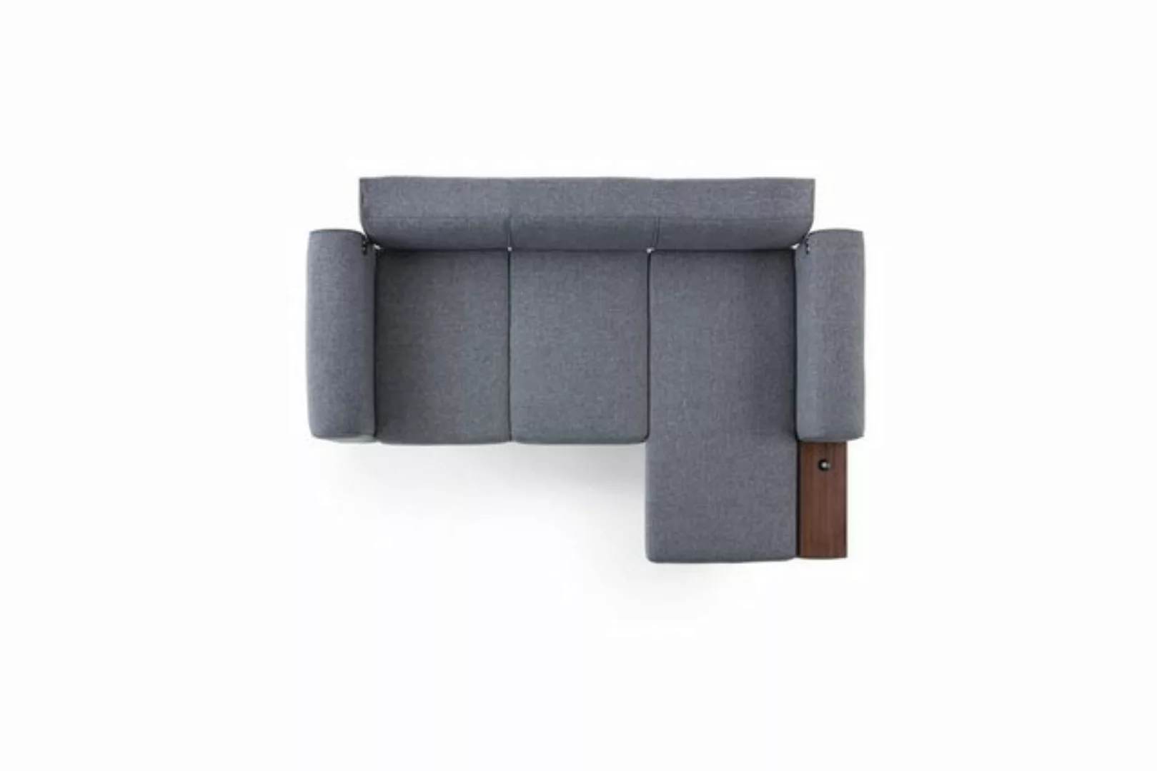 JVmoebel Ecksofa Graues Wohnzimmer L-Form Sofa Polster Ecksofa Couch, 2 Tei günstig online kaufen