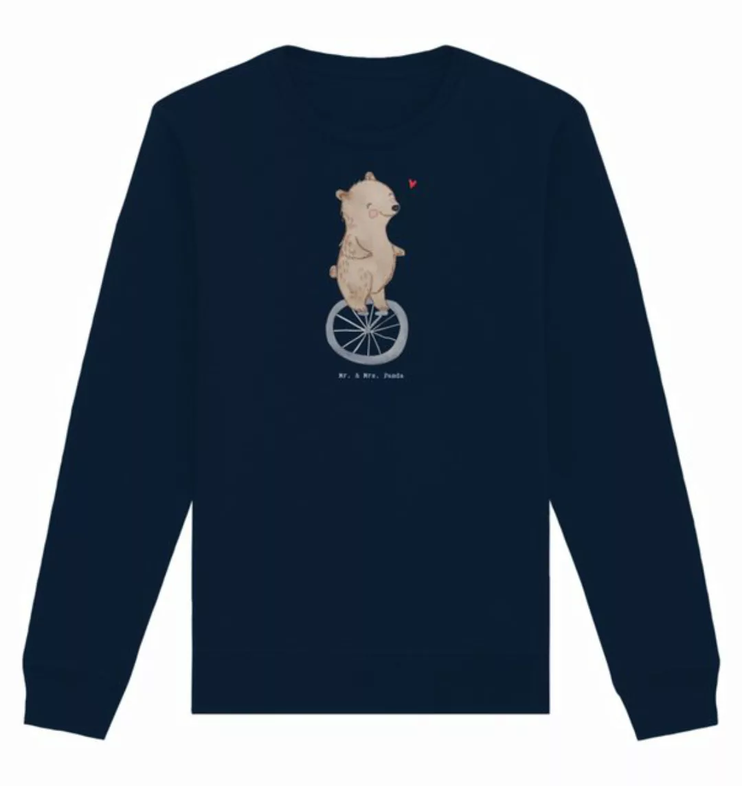 Mr. & Mrs. Panda Longpullover Größe XS Bär Einrad fahren - French Navy - Ge günstig online kaufen