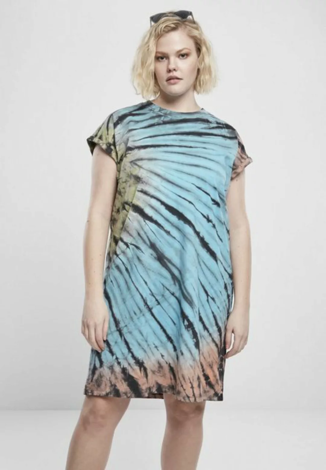 URBAN CLASSICS Jerseykleid Damen Ladies Tie Dye Dress (1-tlg) günstig online kaufen