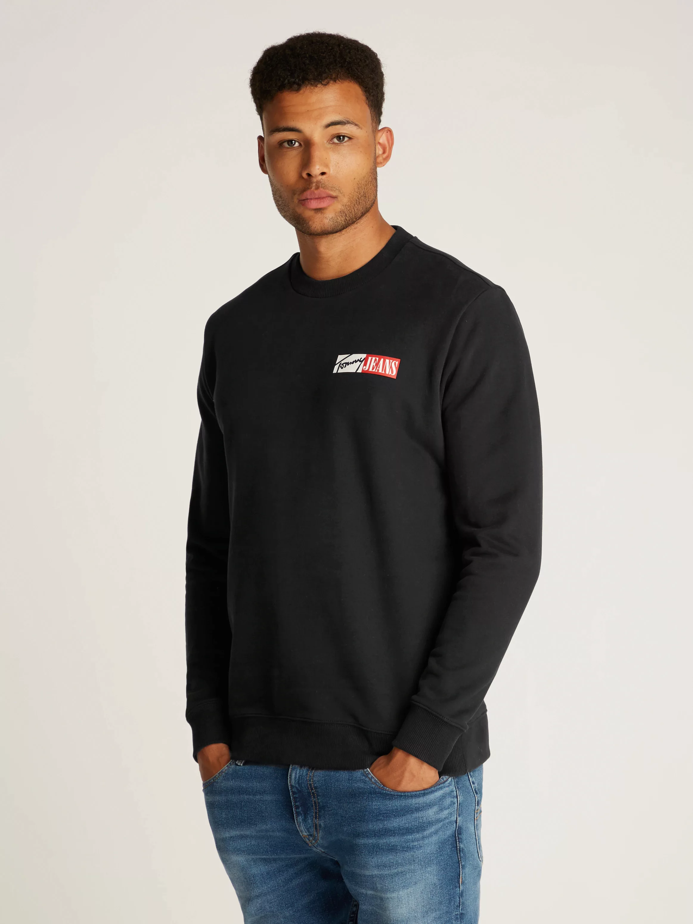 Tommy Jeans Plus Sweatshirt "TJM REG ENTRY GRAPHIC CREW EXT", in Großen Grö günstig online kaufen