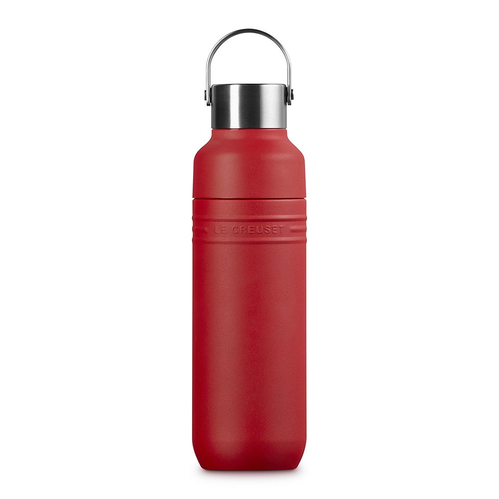 Le Creuset Trinkflasche On The Go Edelstahl Isolierflasche Kirschrot 500 ml günstig online kaufen
