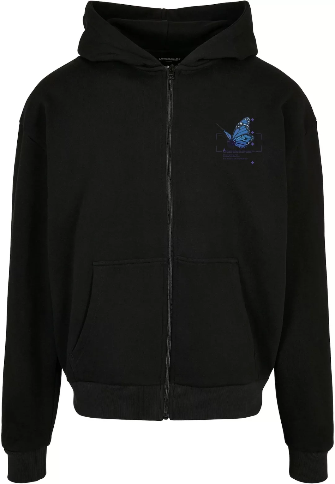 MT Upscale Kapuzenpullover Grid Head Butterfly Oversize Hoody günstig online kaufen