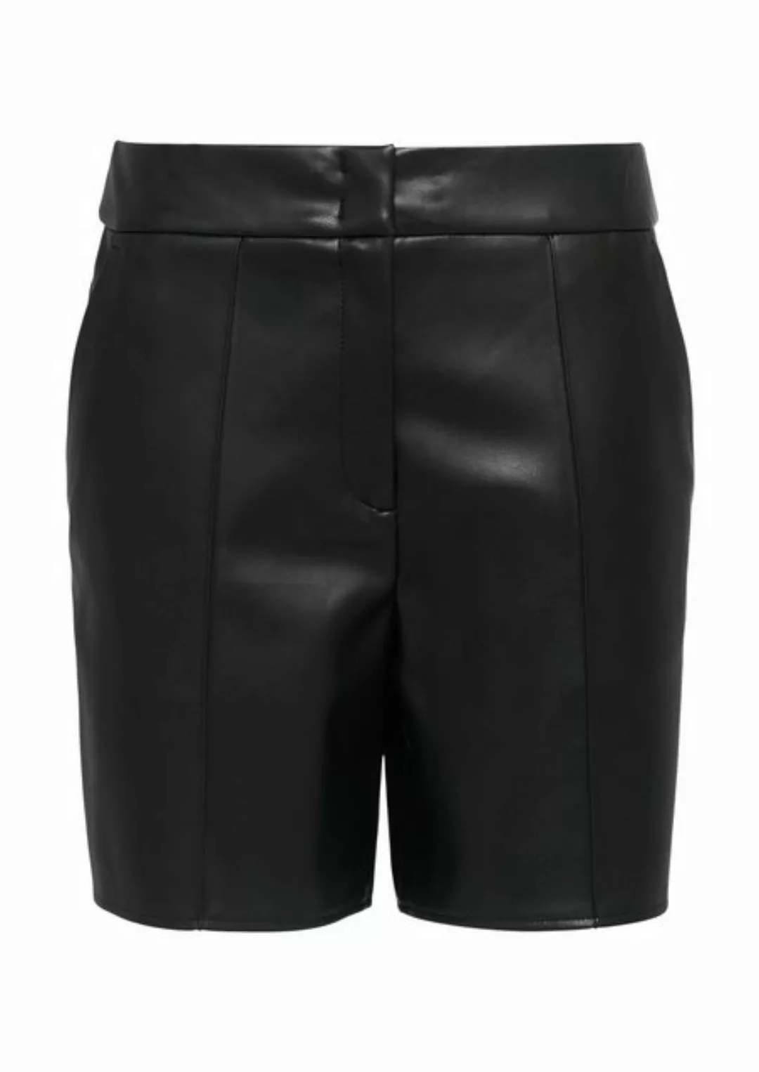 s.Oliver BLACK LABEL Bermudas Shorts aus Lederimitat günstig online kaufen