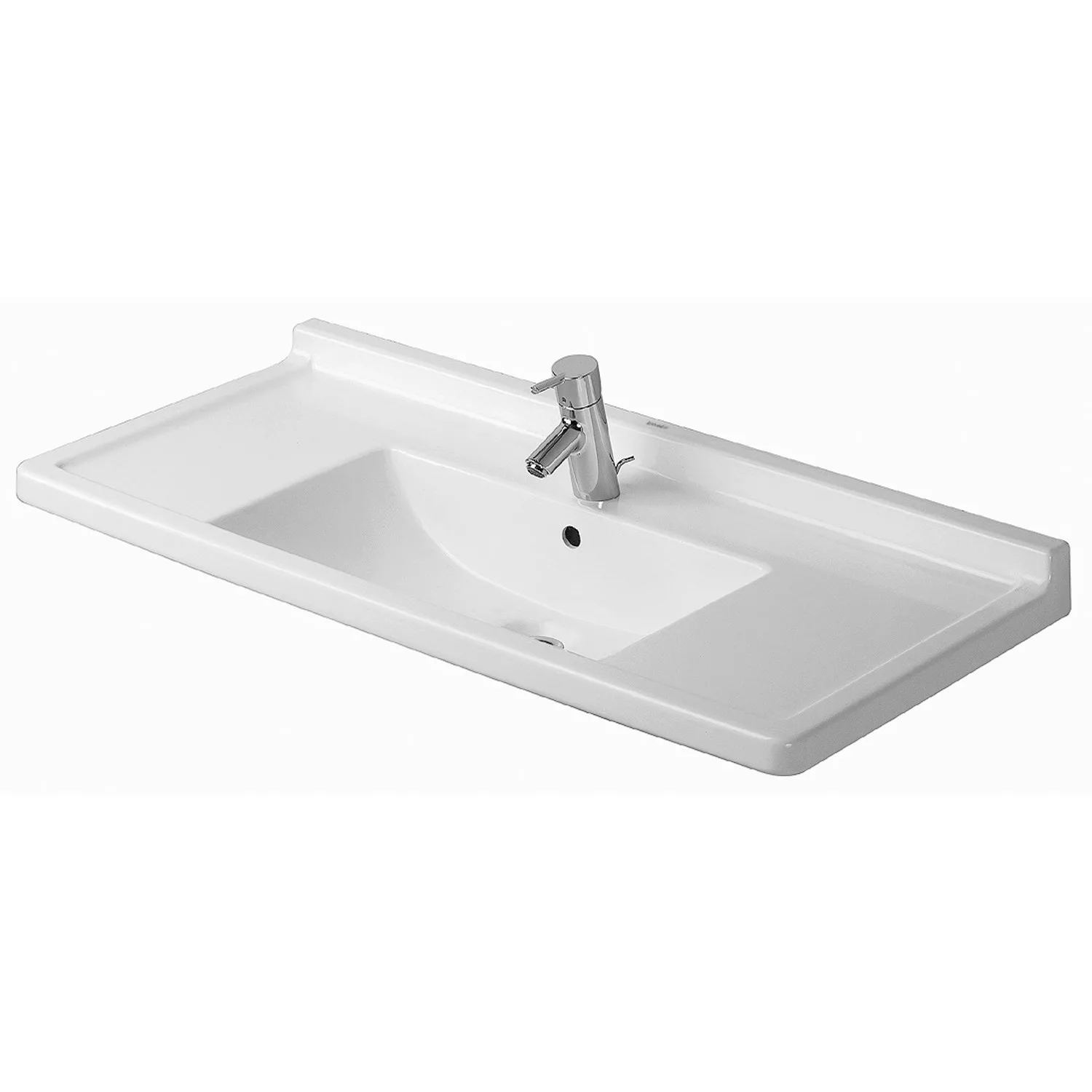 Duravit Waschbecken Starck 3 105 cm Weiß 1 Hahnloch günstig online kaufen