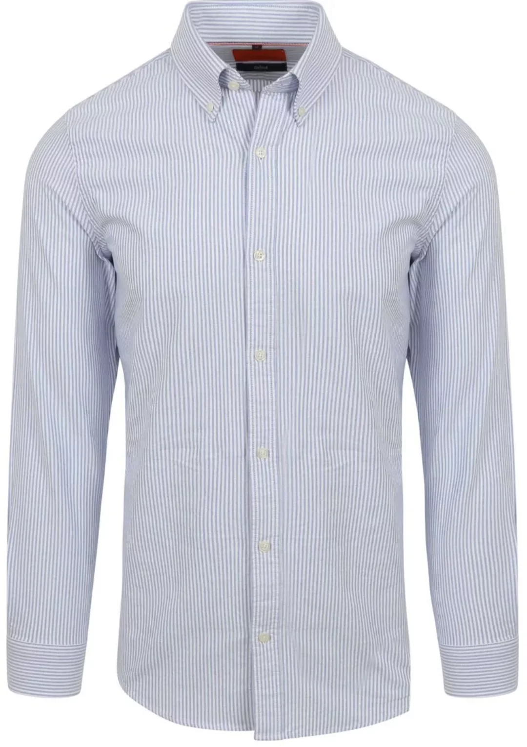 Suitable Hemd Oxford Streifen Hellblau - Größe M günstig online kaufen