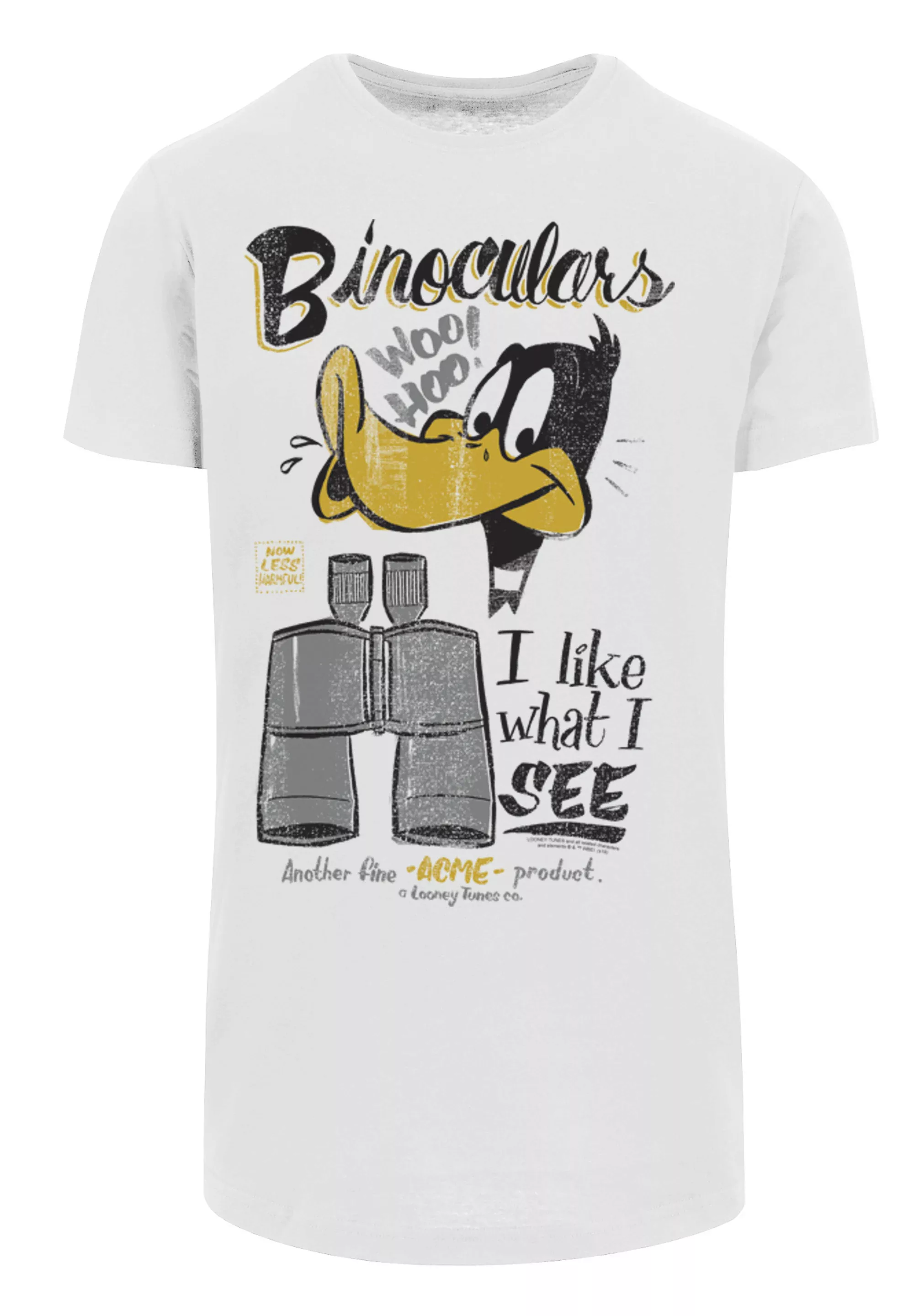 F4NT4STIC T-Shirt "Looney Tunes Daffy Duck Binoculars", Herren,Premium Merc günstig online kaufen