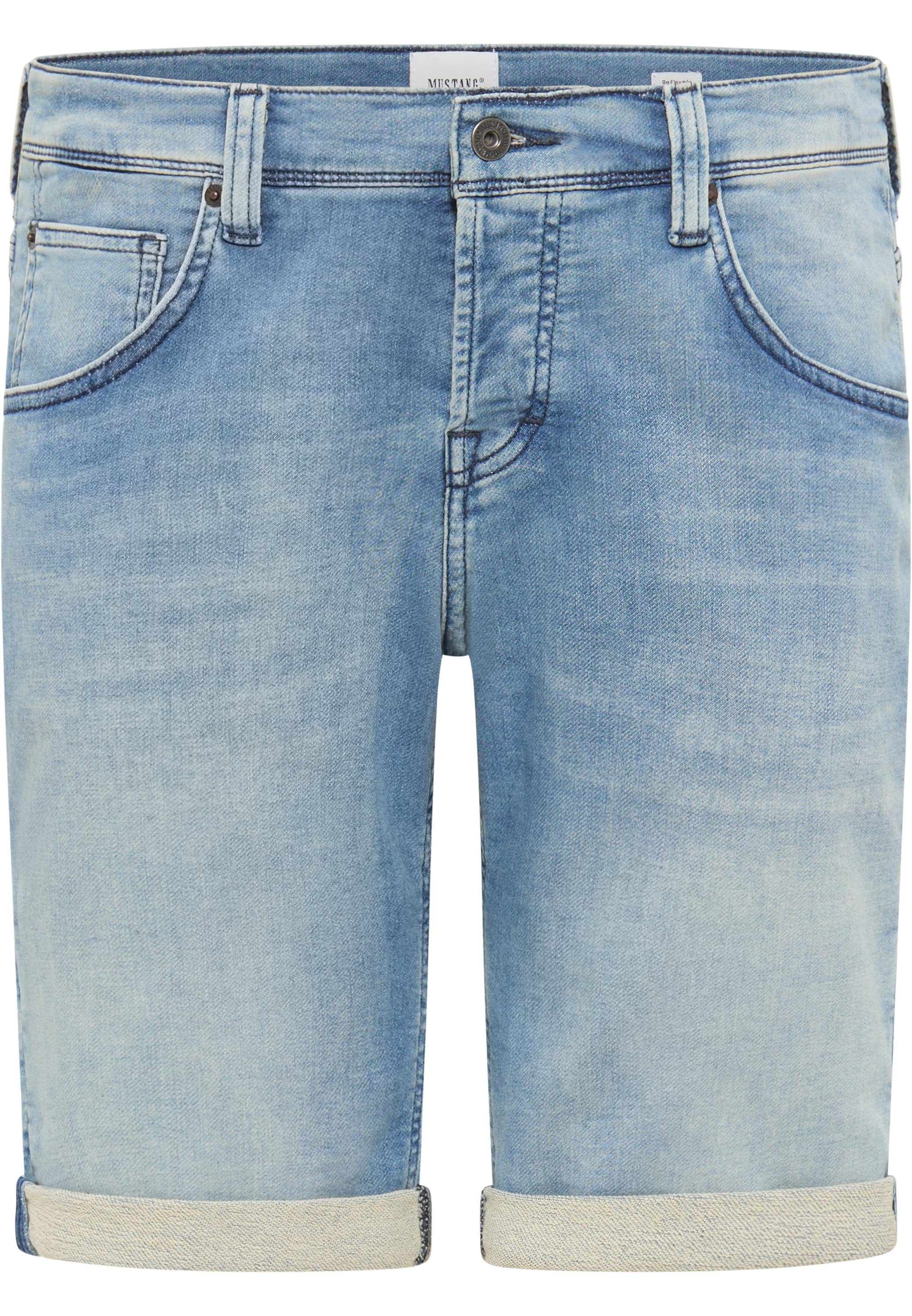 Mustang Herren Jeans Short CHICAGO - Grau - Grey Denim günstig online kaufen