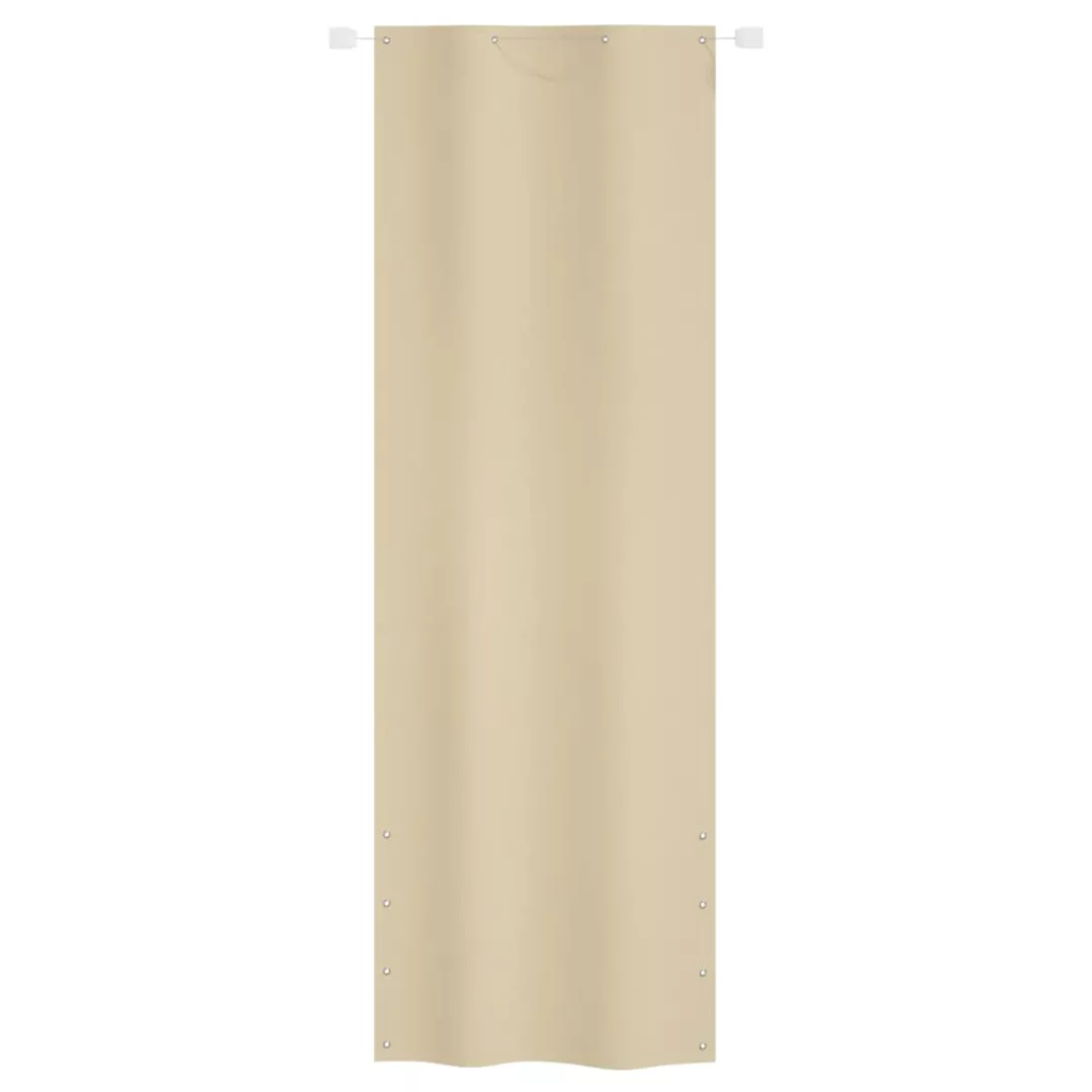 Vidaxl Balkon-sichtschutz Beige 80x240 Cm Oxford-gewebe günstig online kaufen