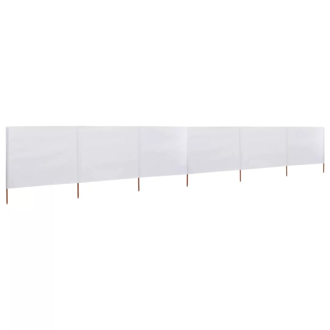 6-teiliges Windschutzgewebe 800 X 80 Cm Weiß günstig online kaufen