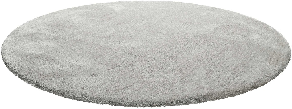 Homie Living Teppich »Pisa«, rund, 25 mm Höhe, Hochflor, Microfaser, uni, w günstig online kaufen