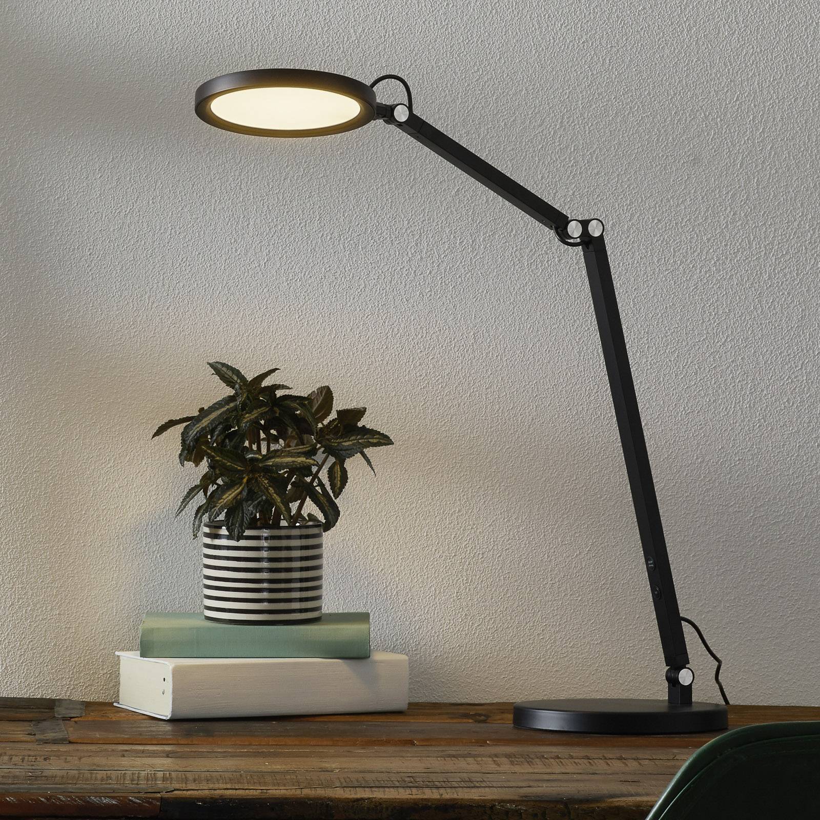 LED-Schreibtischleuchte Regina mit Dimmer, schwarz günstig online kaufen