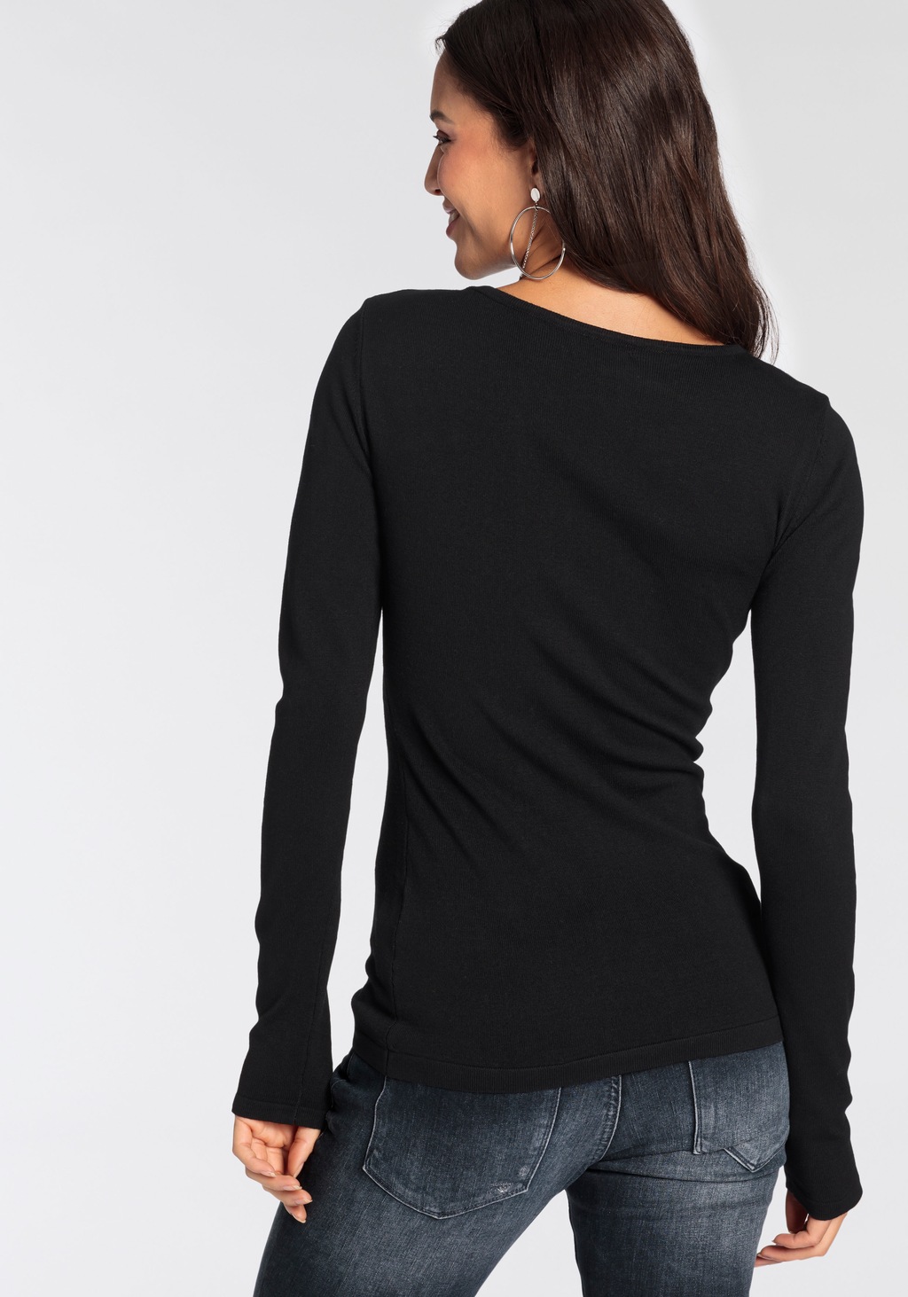Melrose Strickpullover, mit Knotendetail günstig online kaufen