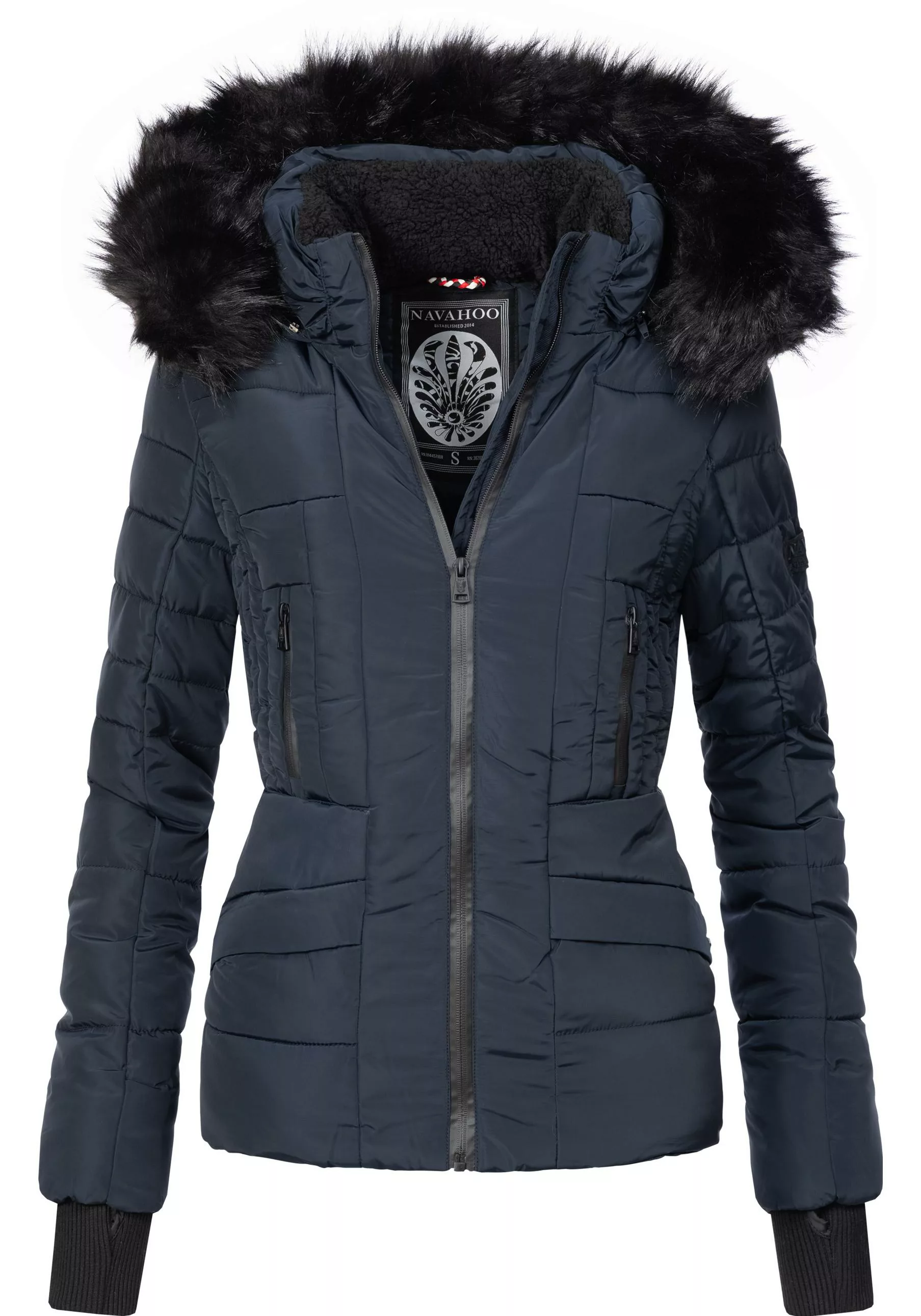 Navahoo Steppjacke "Adele", mit Kapuze, hochwertige Winterjacke mit edler K günstig online kaufen