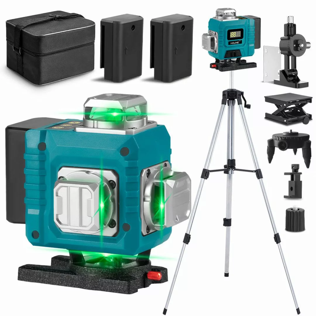 ONEVAN Laserwasserwaage 4D 16 Linienlaser, 4x360° günstig online kaufen