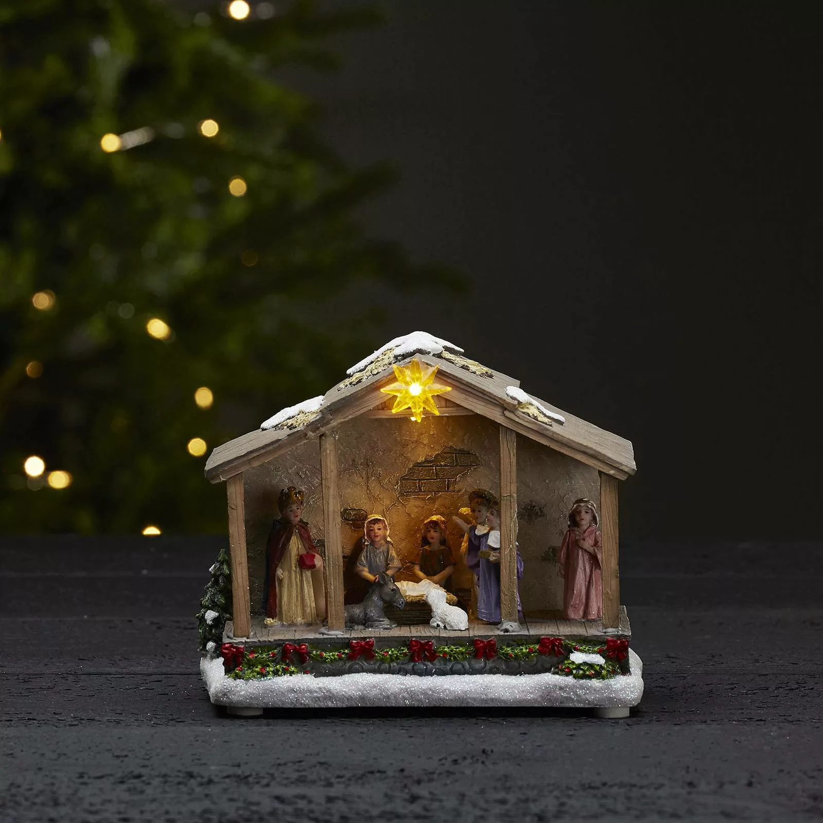 LED-Dekoleuchte Nativity, Batteriebetrieb, 19 cm günstig online kaufen