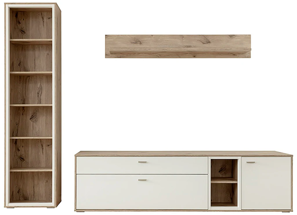 MCA furniture Wohnwand "SANTERNO", (Komplett-Set, 3 St., 3-teilg), Wohnzimm günstig online kaufen