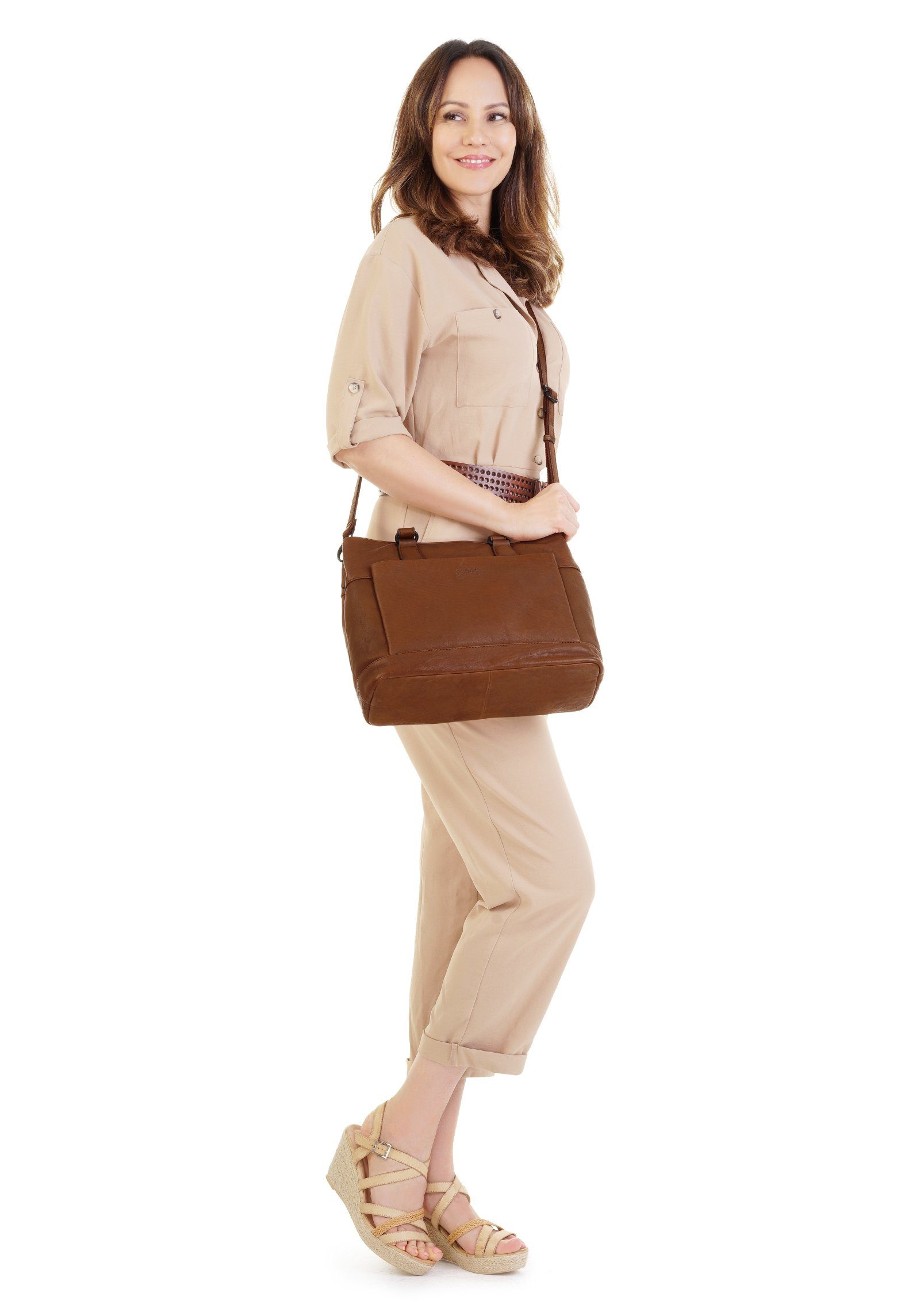 X-Zone Laptoptasche RFID, echt Leder günstig online kaufen