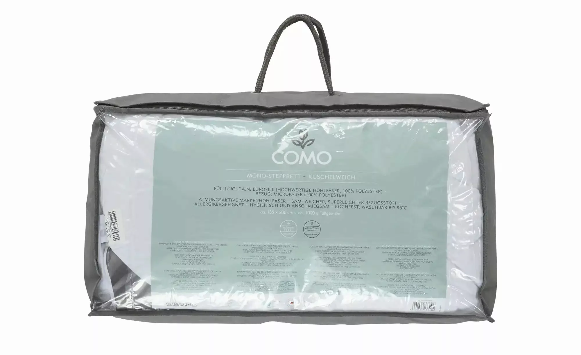 como Mono-Steppbett  Kuschelweich ¦ weiß ¦ Maße (cm): B: 155 Bettwaren > Be günstig online kaufen