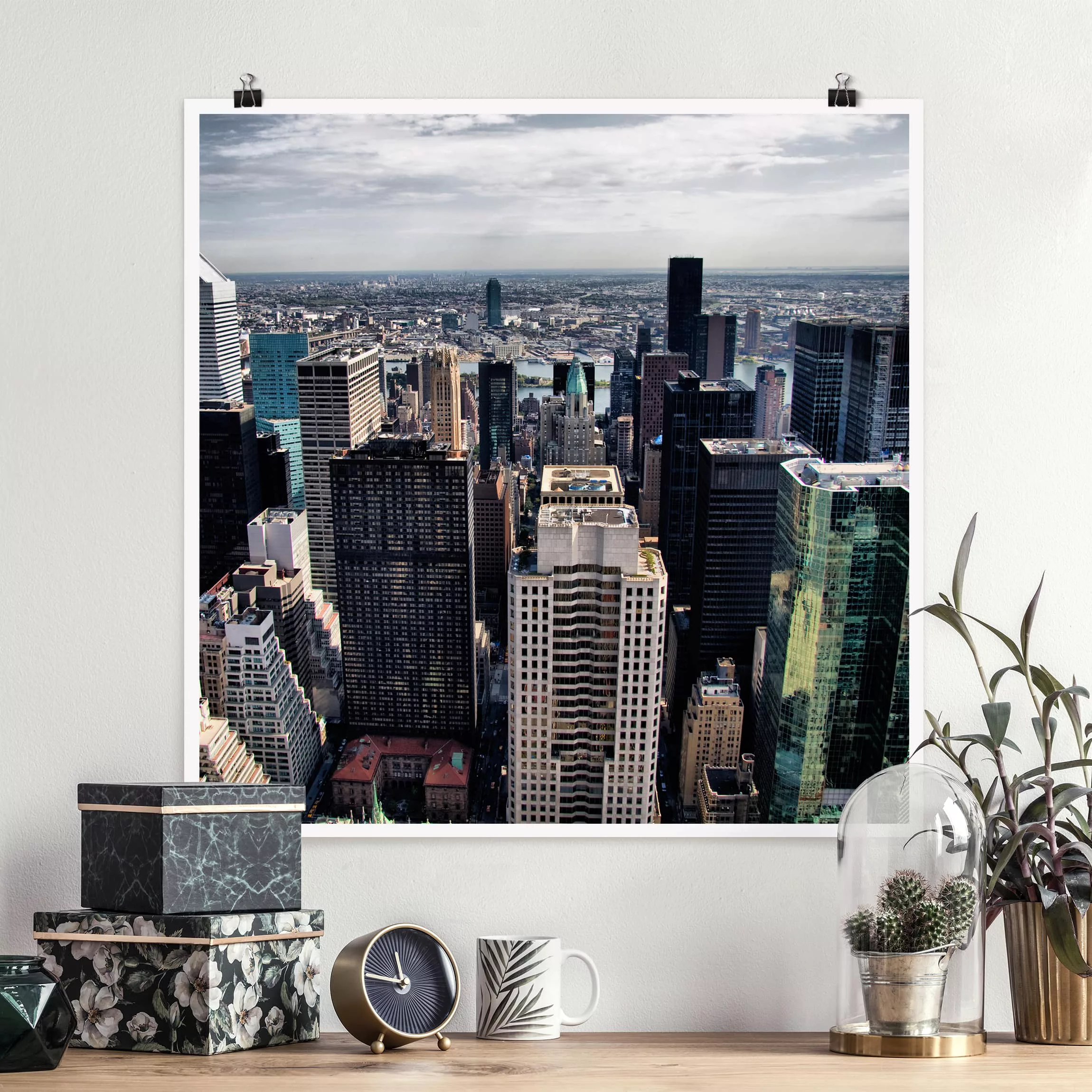 Poster Architektur & Skyline - Quadrat Mitten in New York günstig online kaufen