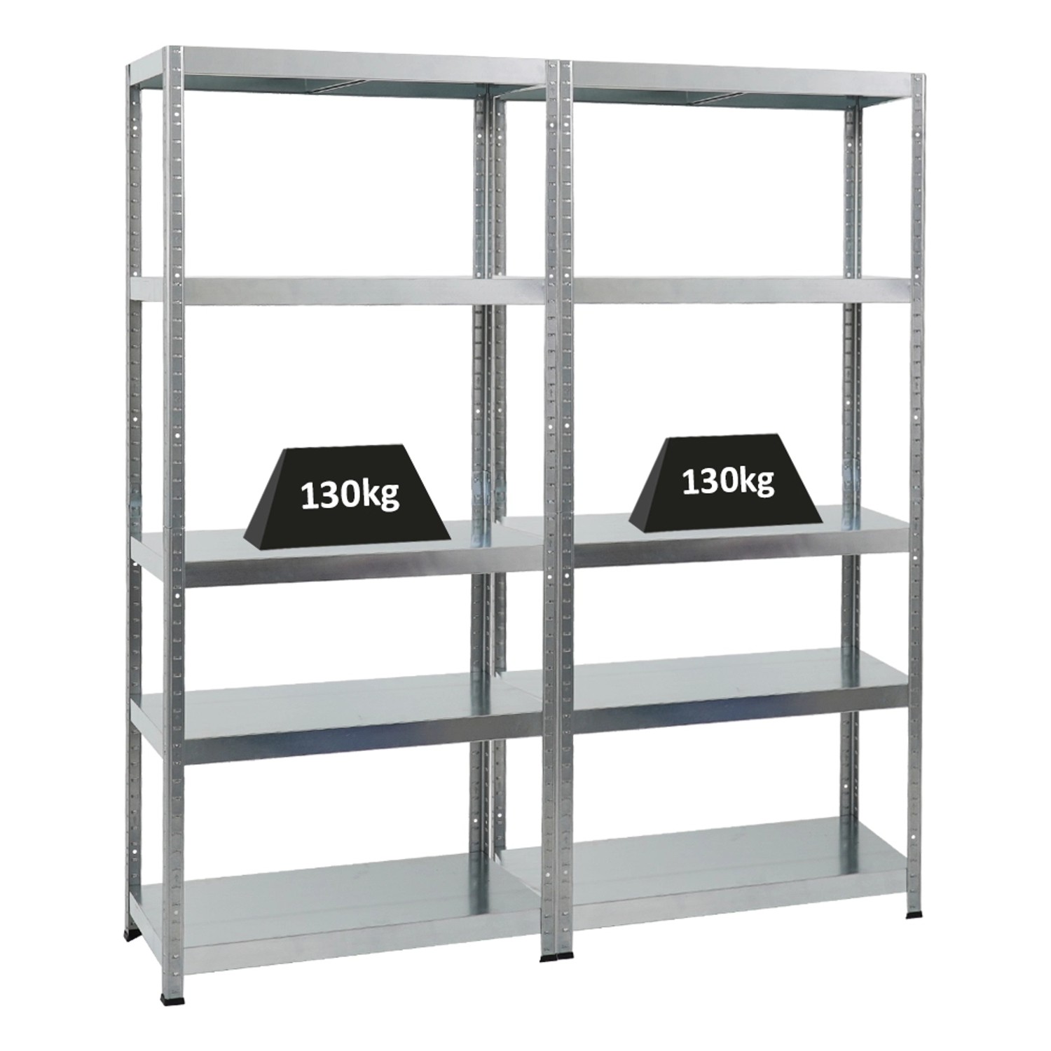 PROREGAL Mega Deal 2x Schwerlastregal Steel Eagle HxBxT 180 x 80 x 40 cm Fa günstig online kaufen