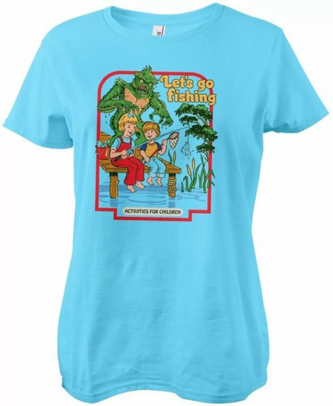 Steven Rhodes T-Shirt Let's Go Fishing Girly Tee günstig online kaufen