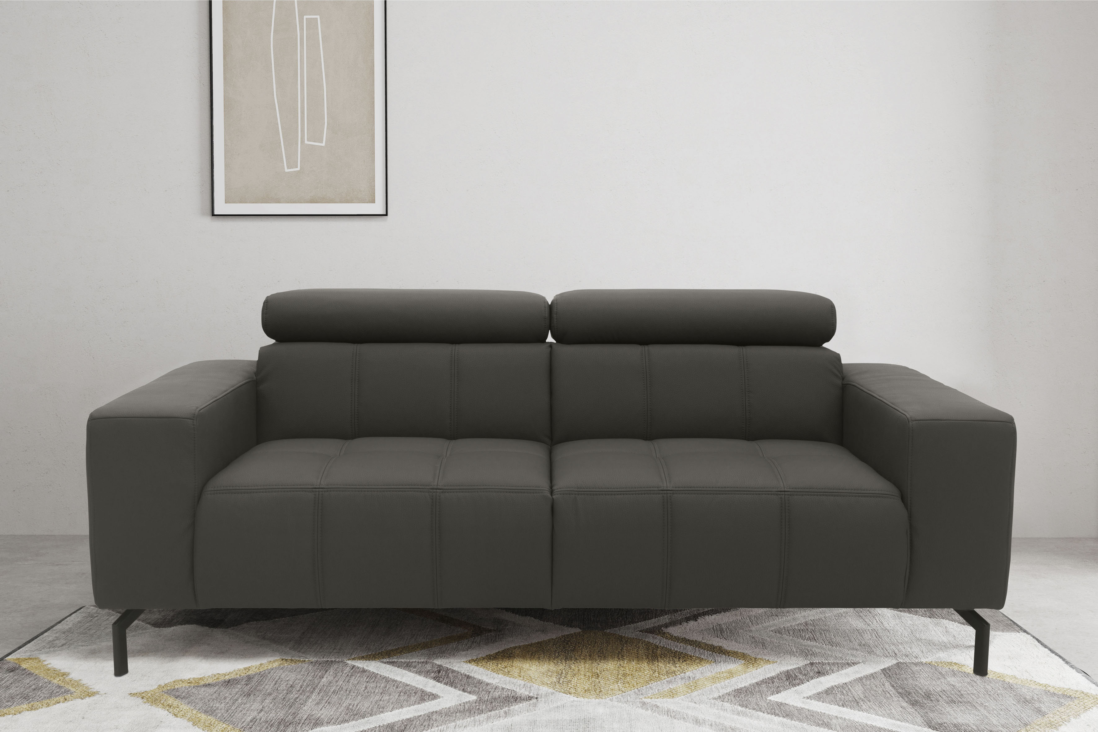 DOMO collection 2-Sitzer "Cunelli zeitlos und elegant, moderne Sitznähte al günstig online kaufen