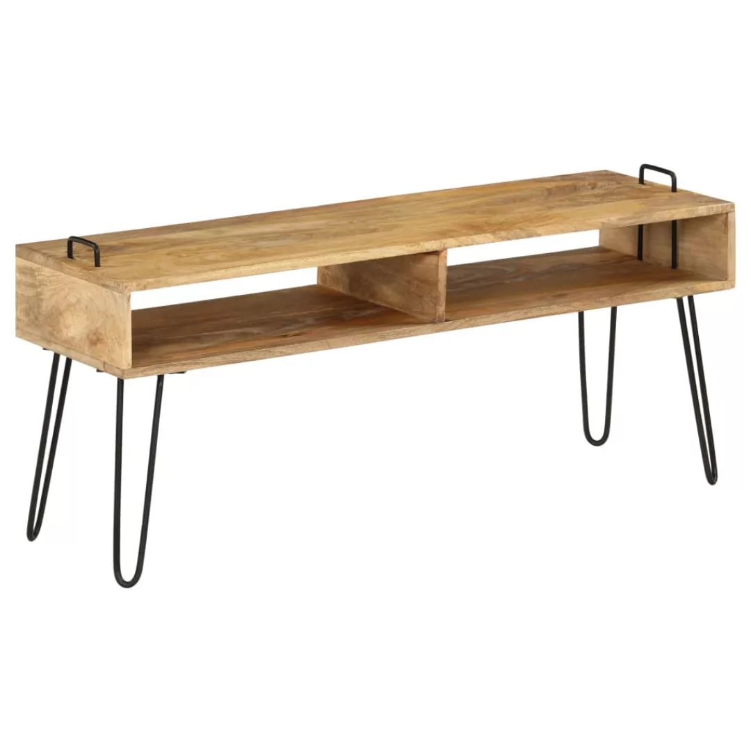 Tv-schrank Mangoholz Massiv 110 X 35 X 45 Cm günstig online kaufen