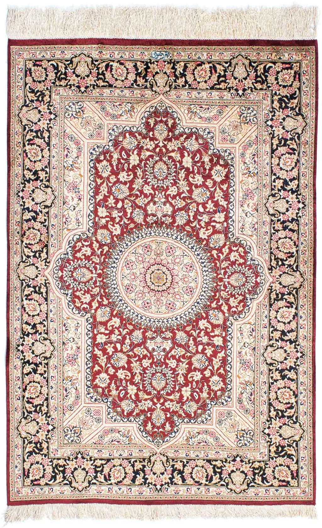 morgenland Orientteppich »Perser - Ghom - 144 x 95 cm - dunkelrot«, rechtec günstig online kaufen