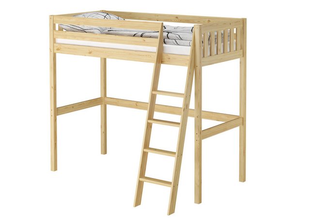 ERST-HOLZ Hochbett Oberes Bett Hochbett aus massivem Kiefer 90x200 cm Kiefe günstig online kaufen