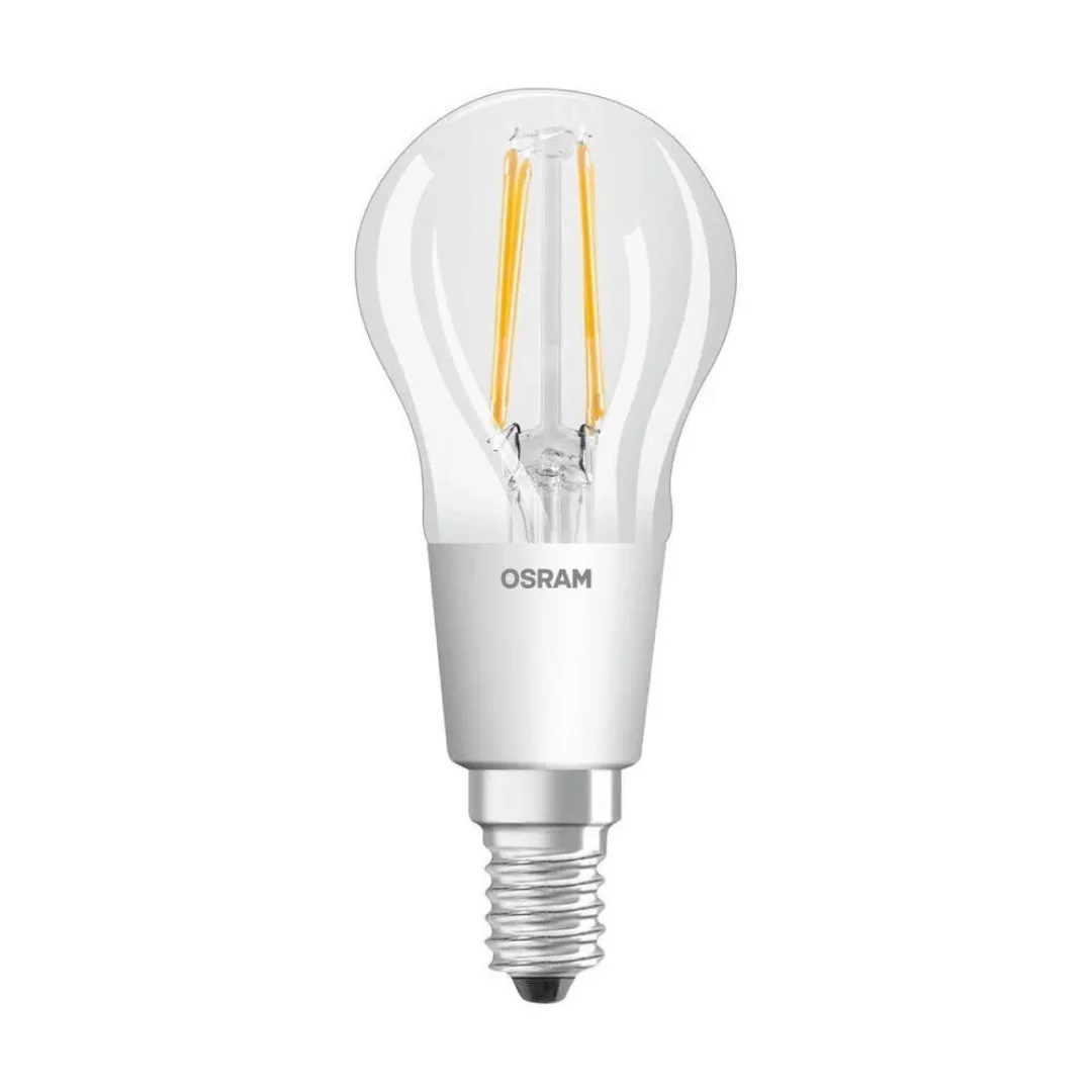 Osram LED Lampe ersetzt 40W E14 Tropfen - P45 in Transparent 4W 470lm 2200 günstig online kaufen