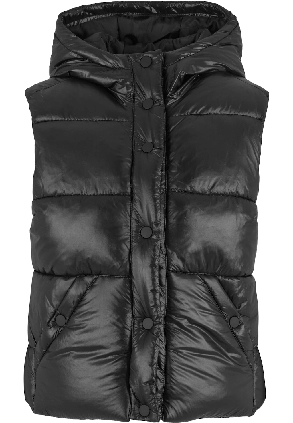 URBAN CLASSICS Steppweste "Urban Classics Ladies Recycled Shiny Puffer Vest günstig online kaufen