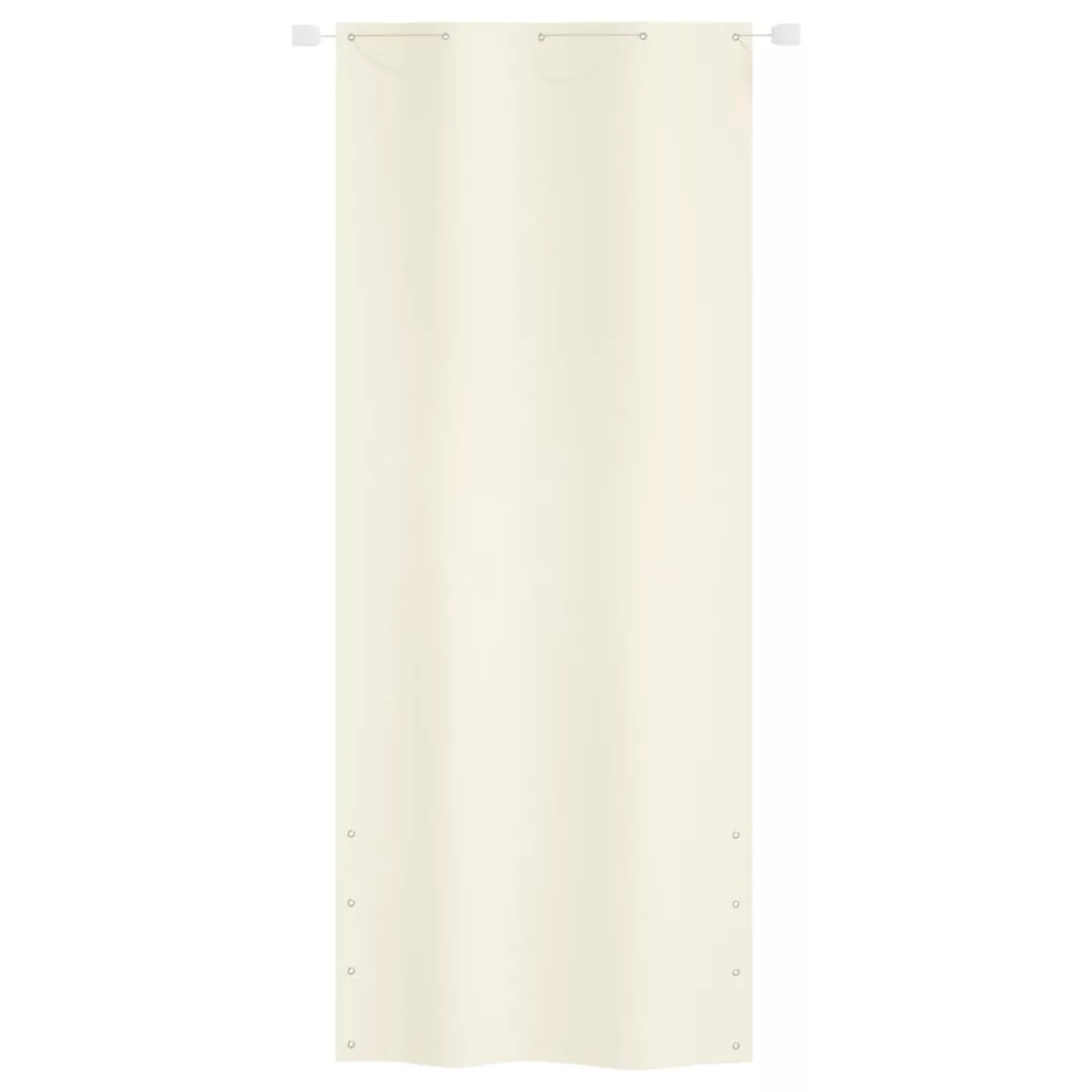 Vidaxl Balkon-sichtschutz Creme 100x240 Cm Oxford-gewebe günstig online kaufen